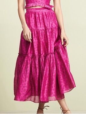 Ulla Johnson Jeune Tiered Maxi Skirt - Women's Flowing Skirt